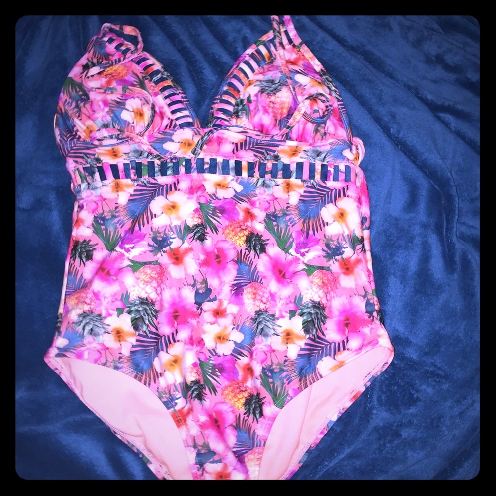 Floral print swimsuit